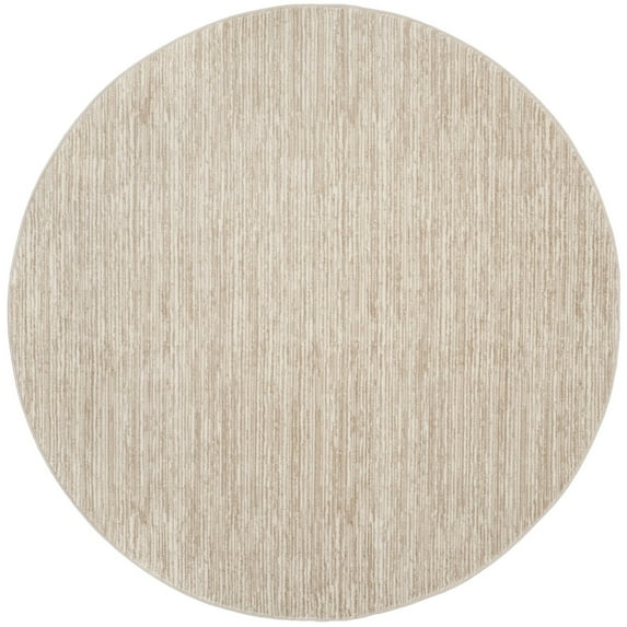 SAFAVIEH Vision Adrasteia Overdyed Solid Area Rug, Cream, 9' x 9' Round