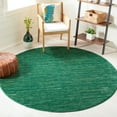 thumbnail image 1 of SAFAVIEH Vision Adrasteia Overdyed Solid Area Rug, Dark Green, 8' x 8' Round - Modern Design, Dark Green, Non-Shedding & Easy Cleaning, Ideal for Living Room, Bedroom, Dining Space, 1 of 13