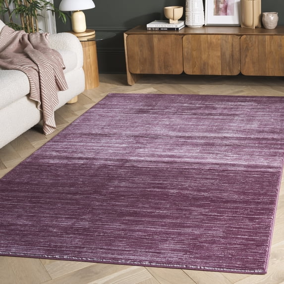 SAFAVIEH Vision Adrasteia Overdyed Solid Area Rug, Grape, 4' x 6' - Modern Design, Grape, Non-Shedding & Easy Cleaning, Ideal for Living Room, Bedroom, Dining Space, Entryway, Bathroom, Bedside