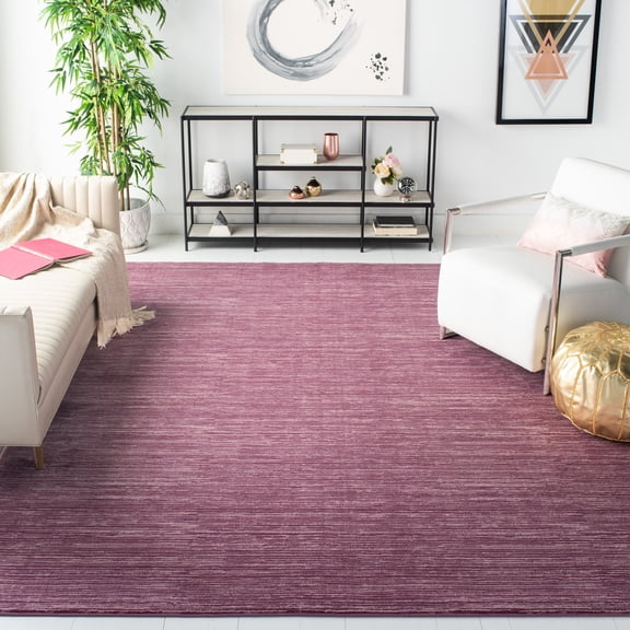 SAFAVIEH Vision Adrasteia Overdyed Solid Area Rug, Grape, 9' x 12' - Large - Modern Design, Grape, Non-Shedding & Easy Cleaning, Ideal for Living Room, Bedroom, Dining Space