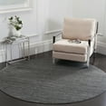 thumbnail image 1 of SAFAVIEH Vision Adrasteia Overdyed Solid Area Rug, Grey, 6'7" x 6'7" Round - Modern Design, Grey, Non-Shedding & Easy Cleaning, Ideal for Living Room, Bedroom, Dining Space, 1 of 14