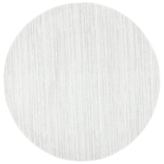 SAFAVIEH Vision Adrasteia Overdyed Solid Area Rug, Ivory Grey, 3' x 3' Round