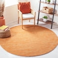 thumbnail image 1 of SAFAVIEH Vision Adrasteia Overdyed Solid Area Rug, Orange, 3' x 3' Round - Modern Design, Orange, Non-Shedding & Easy Cleaning, Ideal for Living Room, Bedroom, Dining Space, 1 of 12