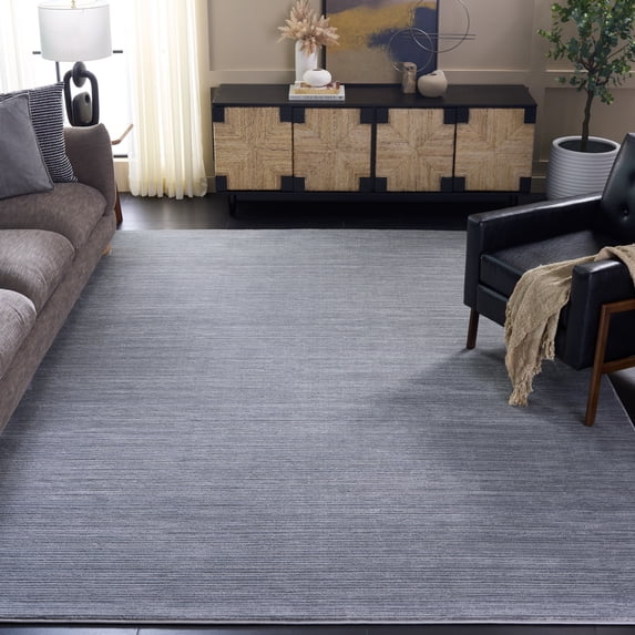 SAFAVIEH Vision Adrasteia Overdyed Solid Area Rug, Silver, 9' x 12' - Large - Modern Design, Silver, Non-Shedding & Easy Cleaning, Ideal for Living Room, Bedroom, Dining Space