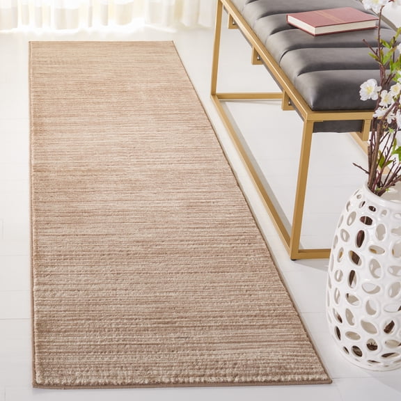 Safavieh Vision Rug Collection Power Loomed Brown Distressed Area Rugs, 2'2"x 22', Living Room