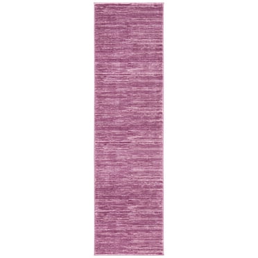 Vision Creme Large Rectangle Rug-Color:Grape,Shape:Runner,Size:2'-2" X 8'