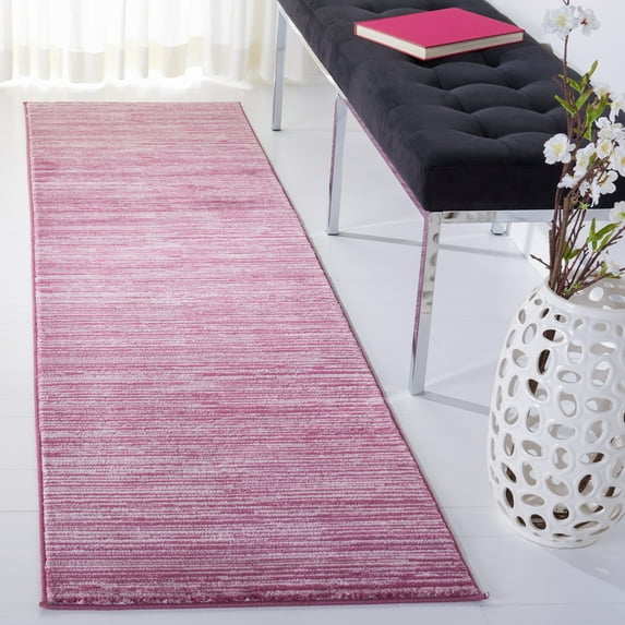 Vision Creme Large Rectangle Rug-Color:Grape,Shape:Runner,Size:2'-2" X 8' - Modern Design, Grape, Non-Shedding & Easy Cleaning, Ideal for Living Room, Bedroom, Dining Space, Entryway, Hallway, Kitche