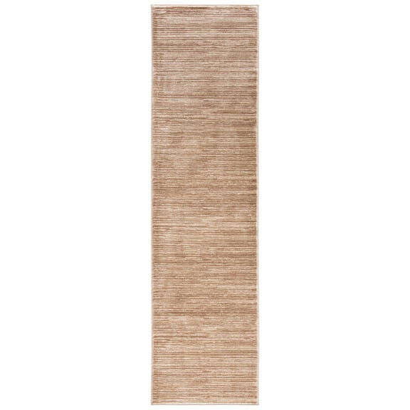 SAFAVIEH Vision Adrasteia Overdyed Solid Runner Rug, Light Brown, 2'2" x 10'