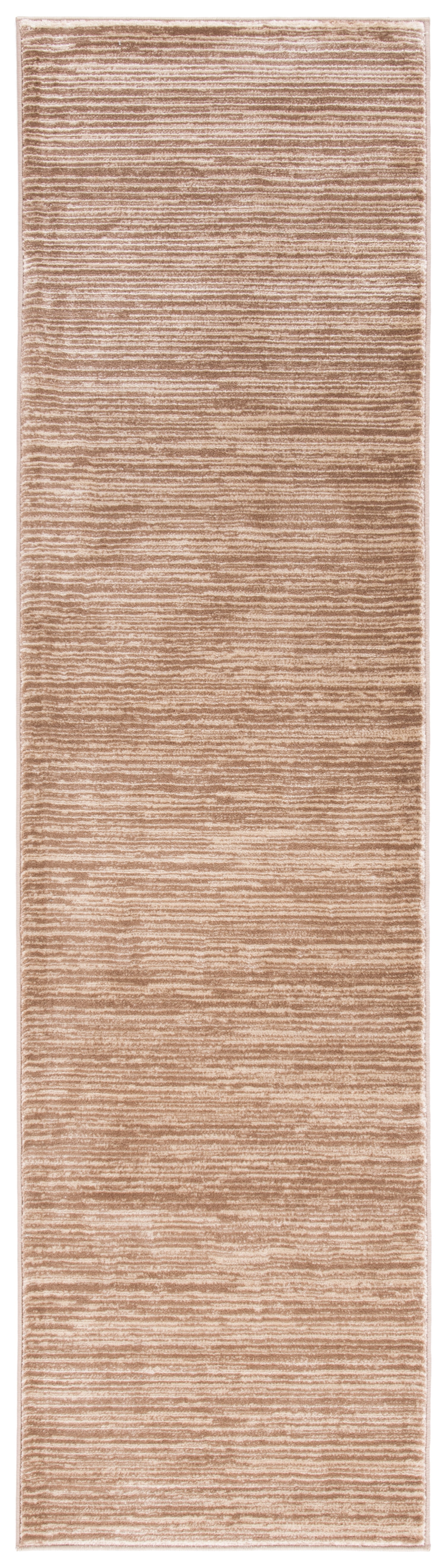 Elysian Light Brown Synthetic 2'2" x 8' Soft Texture Runner Rug
