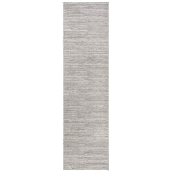 SAFAVIEH Vision Adrasteia Overdyed Solid Runner Rug, Silver, 2'2" x 10'