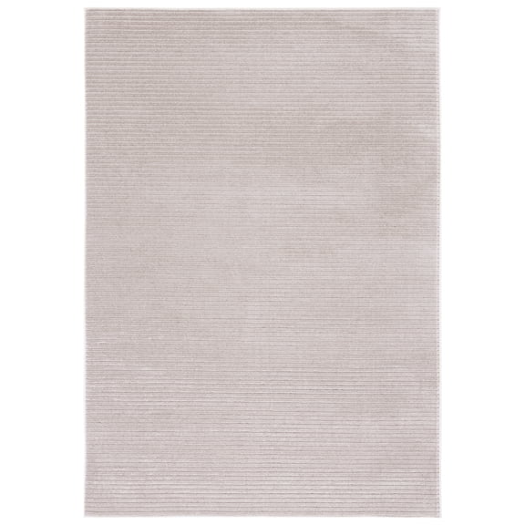 SAFAVIEH Vision Zayden Solid Polyester Area Rug, Beige, 6'7" x 9'
