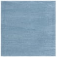 thumbnail image 1 of SAFAVIEH Vision Zayden Solid Polyester Area Rug, Blue, 6'7" x 6'7" Square, 1 of 8