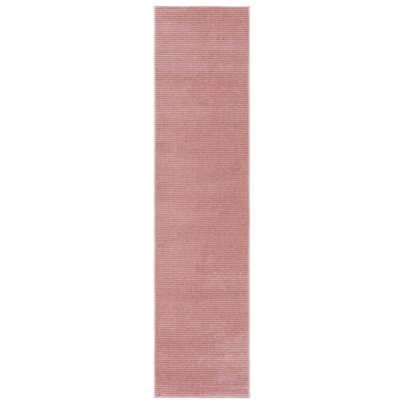 SAFAVIEH Vision Zayden Solid Polyester Runner Rug, Pink, 2' x 8'