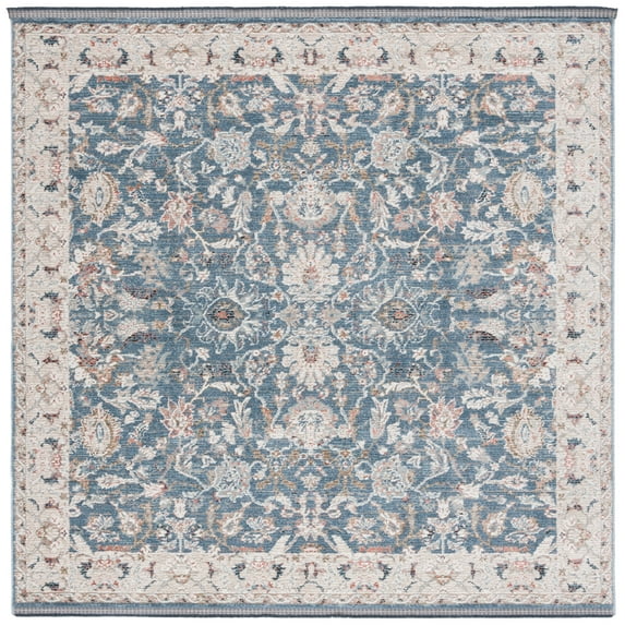 SAFAVIEH Vivaldi Lennard Abstract Area Rug, Blue/Ivory, 6'7" x 6'7" Square