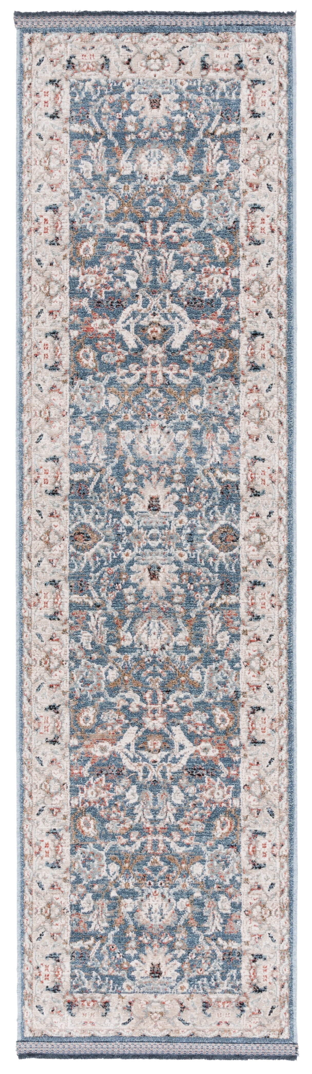 SAFAVIEH Vivaldi Lennard Abstract Runner Rug, Blue/Ivory, 2'2" x 8'