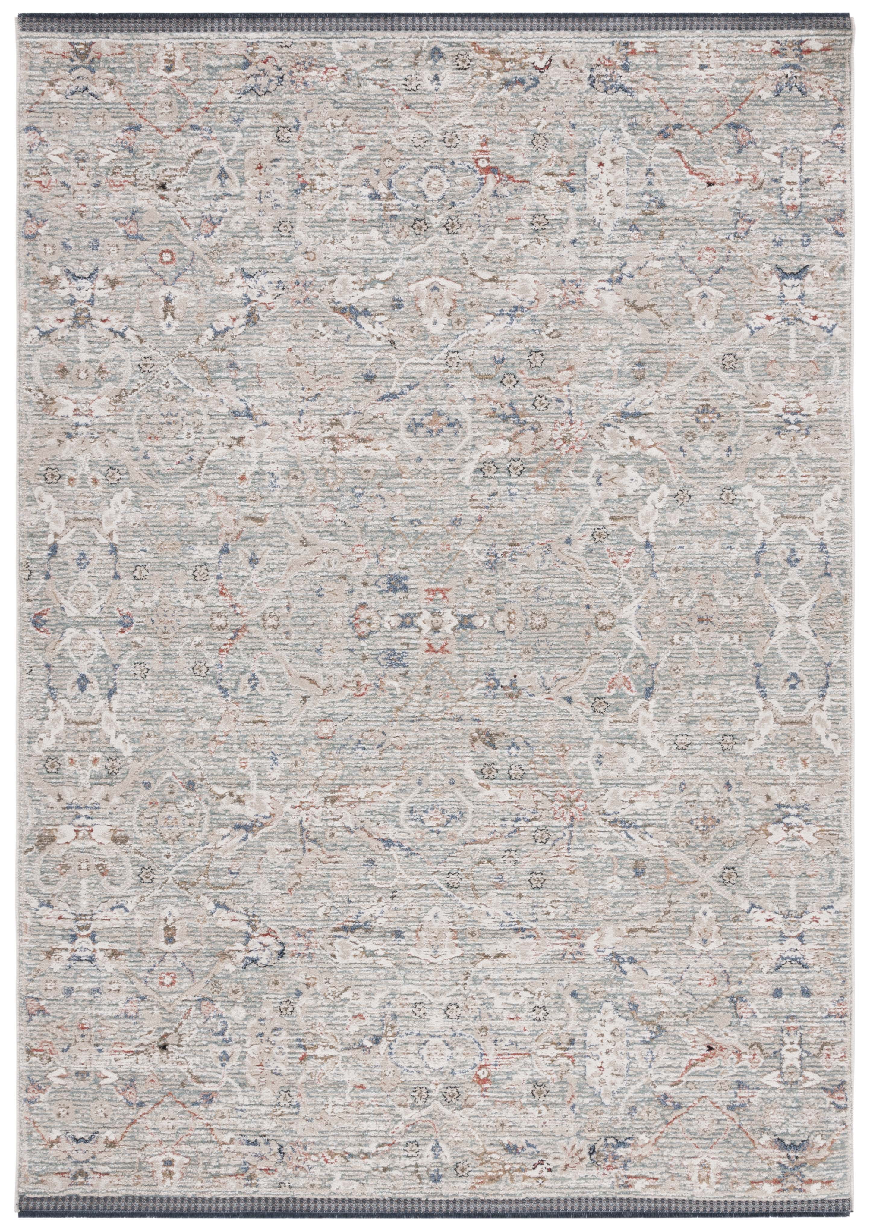 SAFAVIEH Vivaldi Petrina Abstract Area Rug, Ivory/Navy, 5'3" x 7'6"