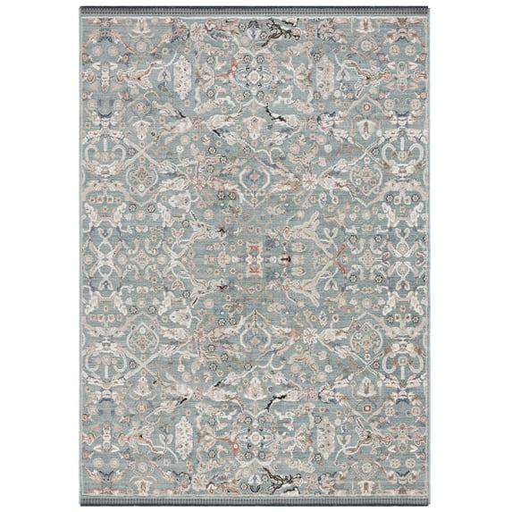 SAFAVIEH Vivaldi Petrina Abstract Area Rug, Navy/Rust, 4' x 6'