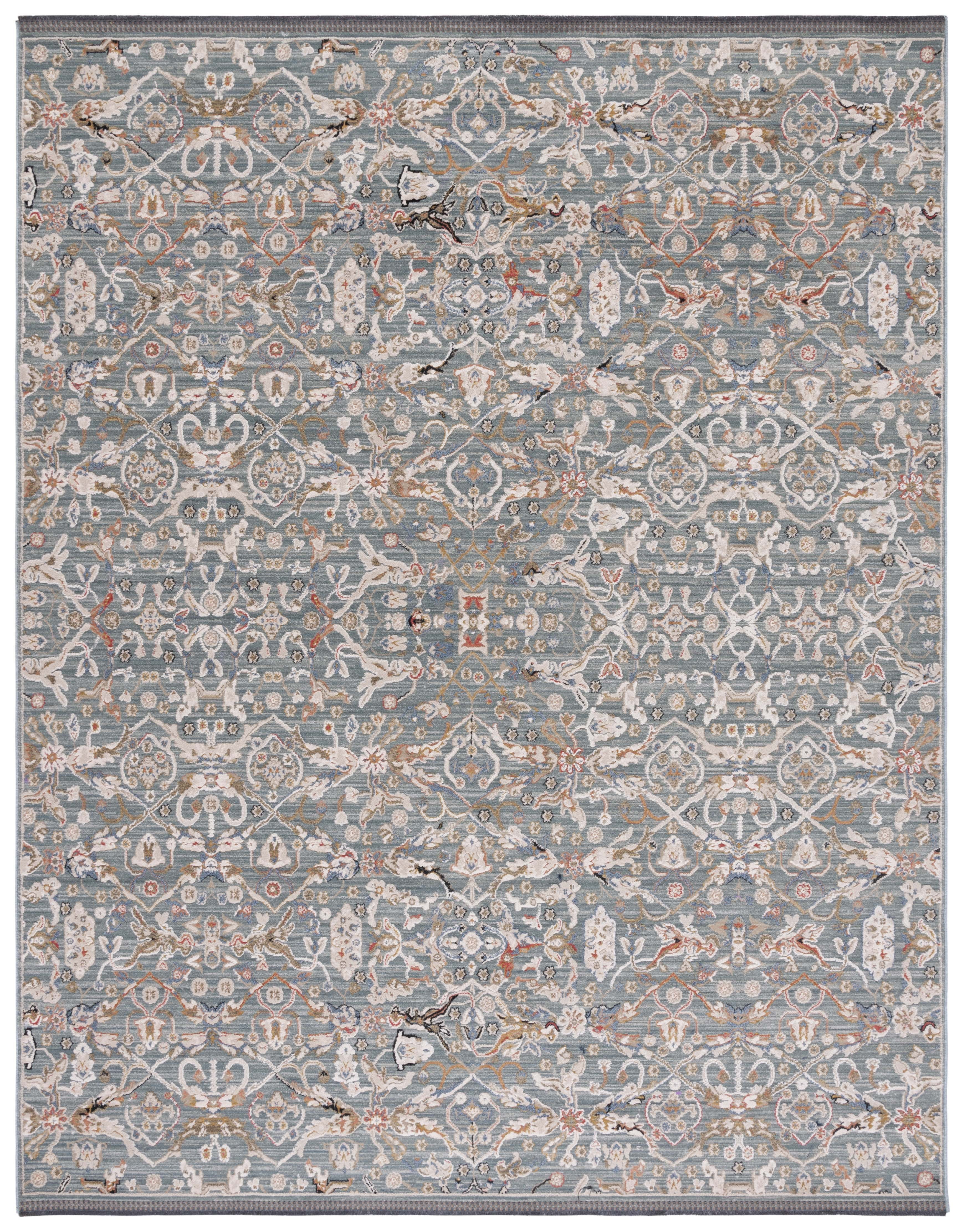 SAFAVIEH Vivaldi Petrina Abstract Area Rug, Navy/Rust, 8' x 10'