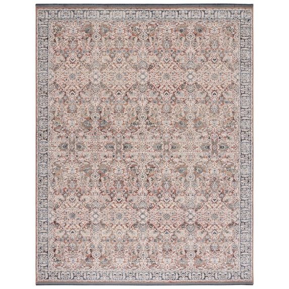 SAFAVIEH Vivaldi Phipp Abstract Area Rug, Navy/Rust, 9' x 12'