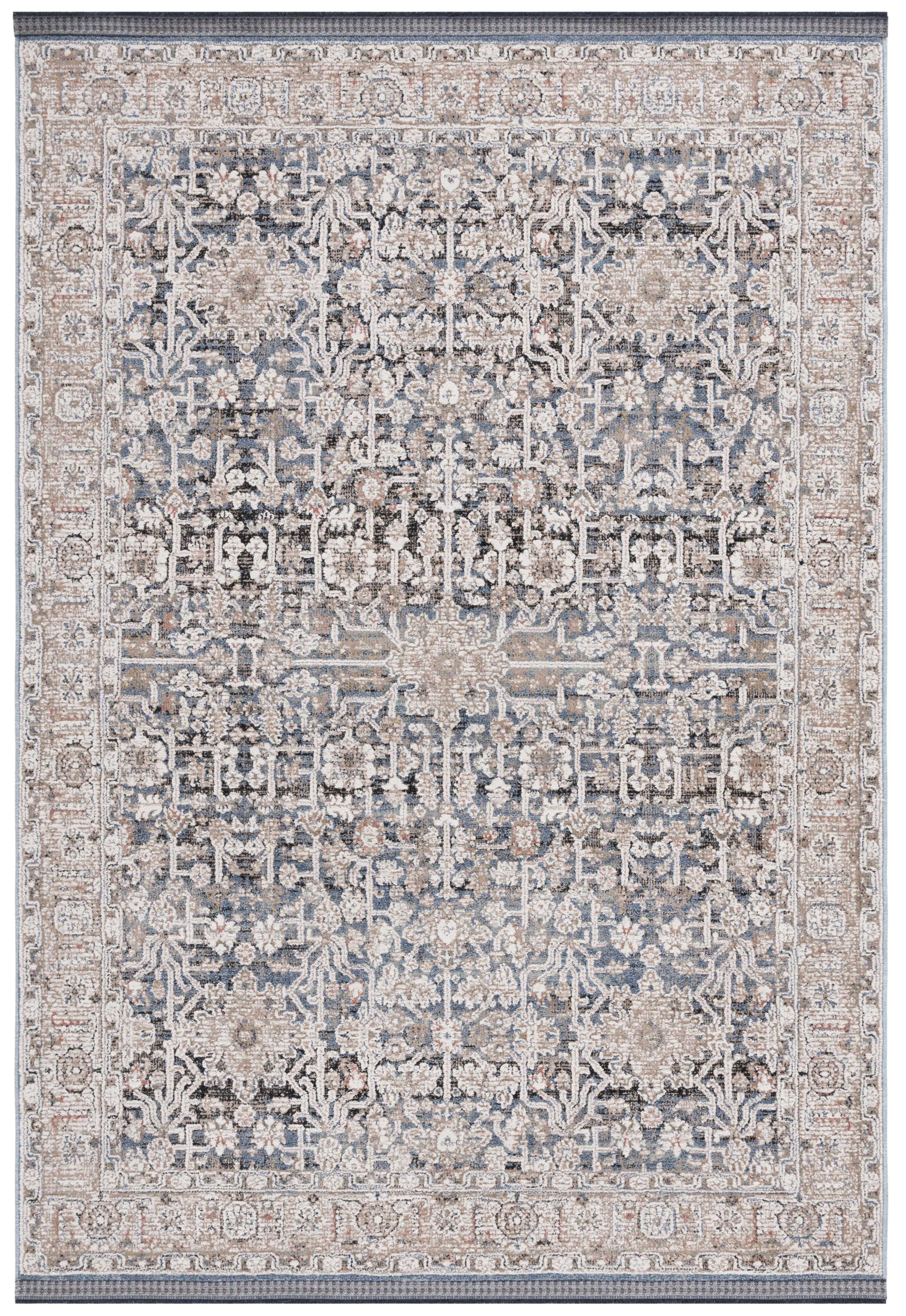 SAFAVIEH Vivaldi Roberta Abstract Area Rug, Blue/Ivory, 4' x 6'