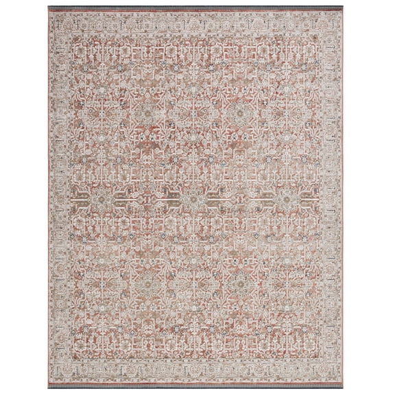 SAFAVIEH Vivaldi Roberta Abstract Area Rug, Rust/Ivory, 9' x 12'