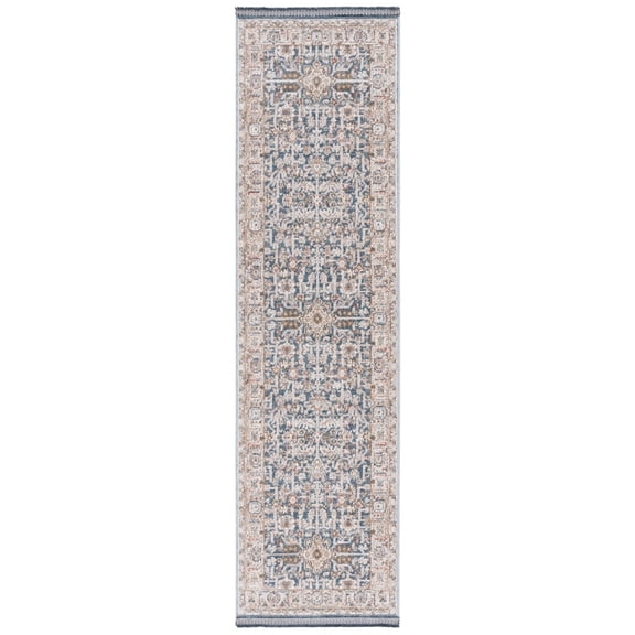 SAFAVIEH Vivaldi Roberta Abstract Runner Rug, Light Blue/Ivory, 2'2" x 8'