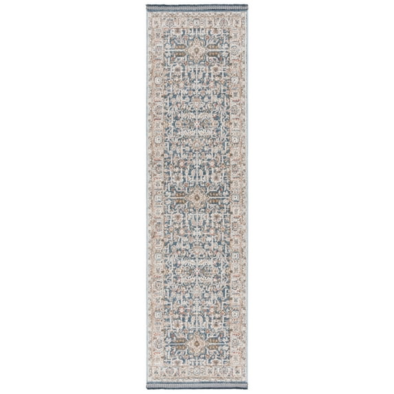 SAFAVIEH Vivaldi Roberta Abstract Runner Rug, Light Blue/Ivory, 2'2" x 8'