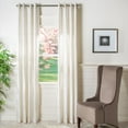 thumbnail image 1 of SAFAVIEH Vivi Glam Grommet Curtain Window Panel, 52" x 96", Beige, 1 of 2