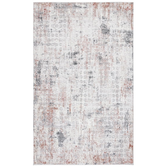 SAFAVIEH Vogue Austin Abstract Area Rug, Rust/Grey, 4' x 6'