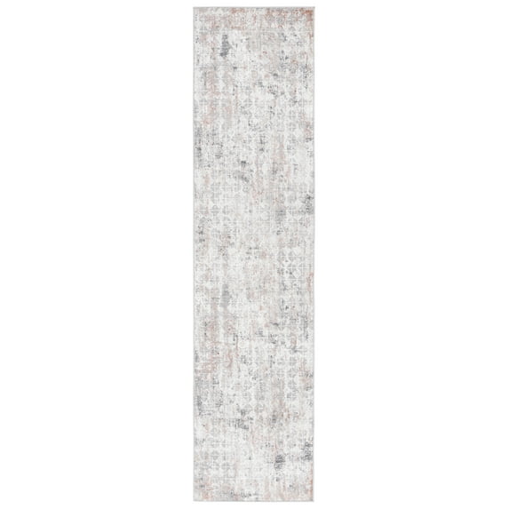 SAFAVIEH Vogue Austin Abstract Runner Rug, Rust/Grey, 2' x 8'
