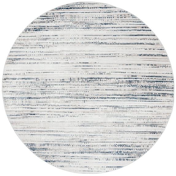 SAFAVIEH Vogue Chelsea Abstract Area Rug, Blue/Beige, 6'7" x 6'7" Round