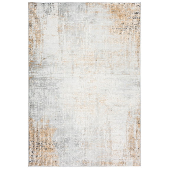 SAFAVIEH Vogue Clara Abstract Area Rug, Grey/Gold, 9' x 12'