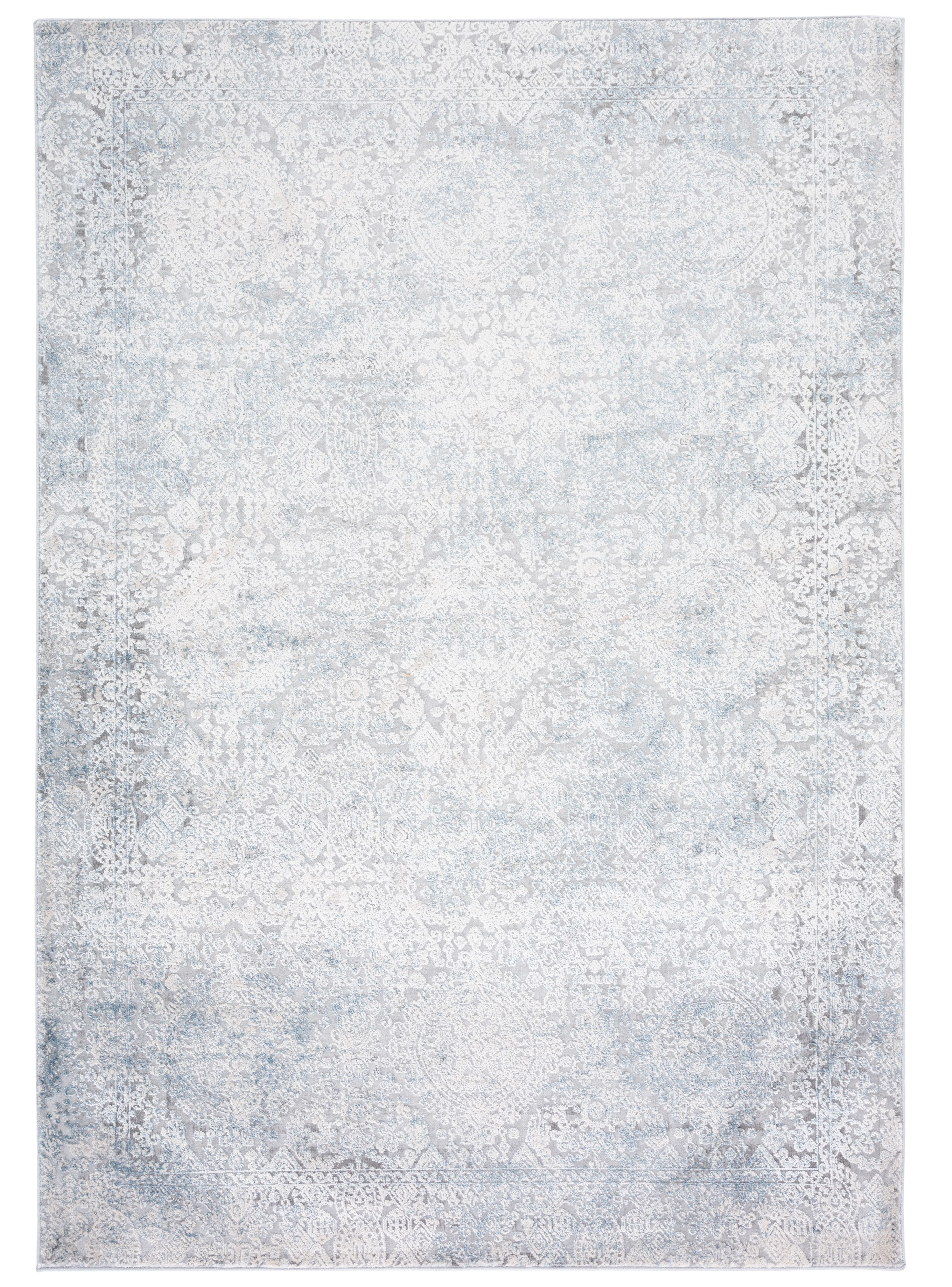 SAFAVIEH Vogue Darion Abstract Area Rug, Grey/Blue, 9' x 12'