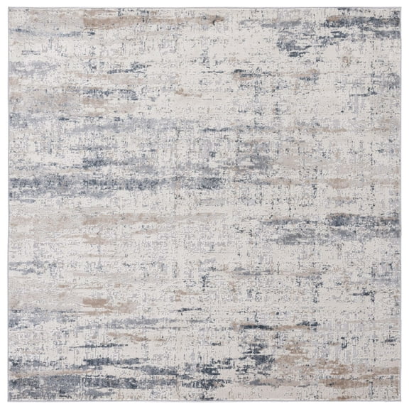 SAFAVIEH Vogue Denton Abstract Area Rug, Dark Grey/Grey, 6'7" x 6'7" Square