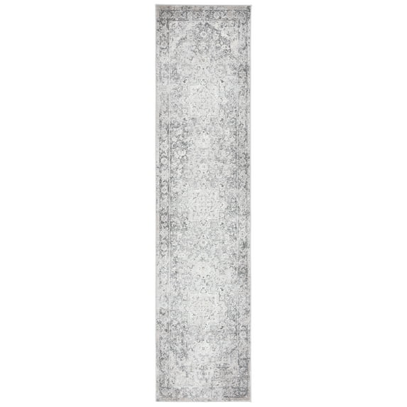 SAFAVIEH Vogue Edin Medallion Runner Rug, Grey/Beige, 2' x 8'