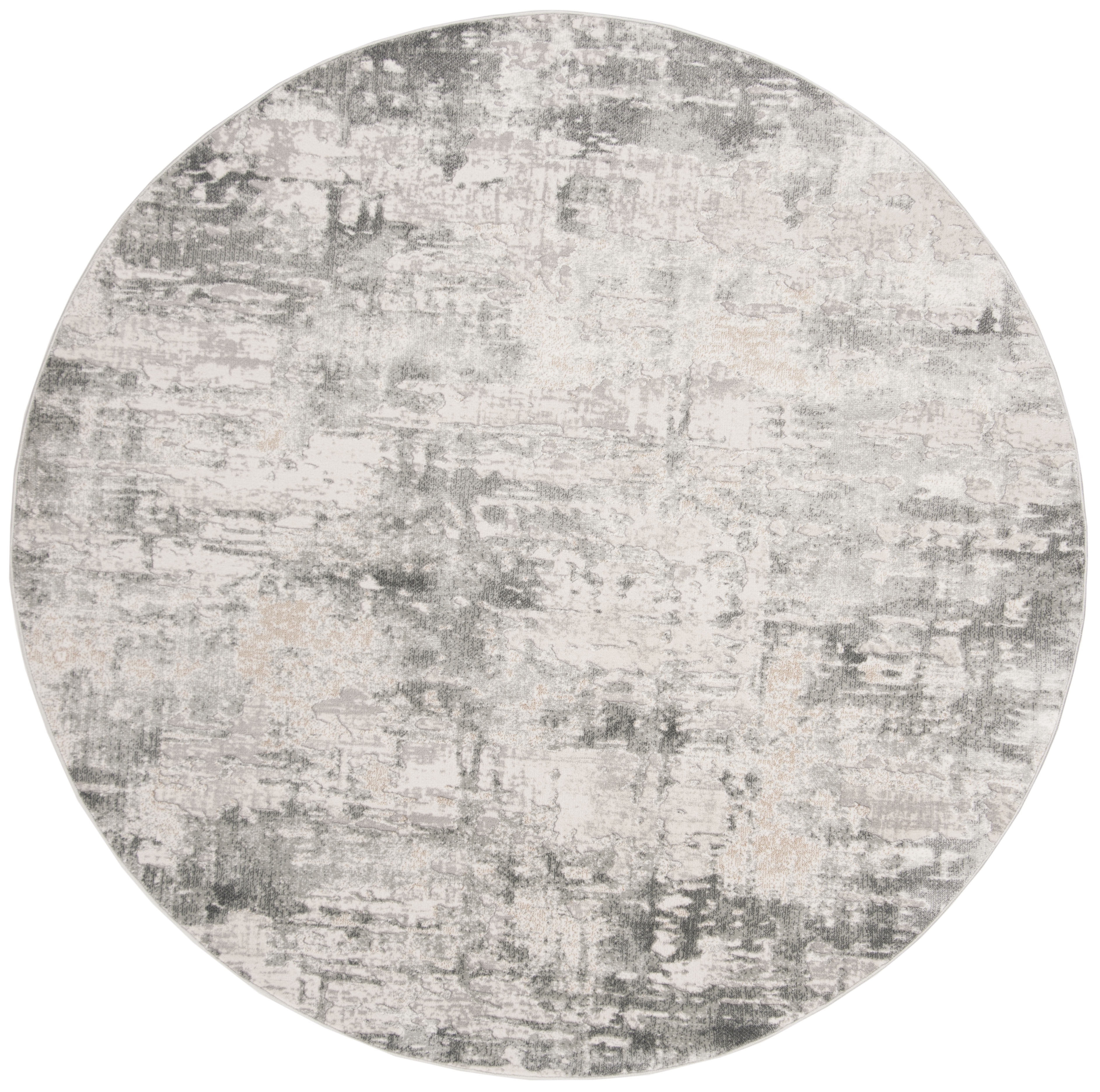 SAFAVIEH Vogue Georgiana Abstract Area Rug, Beige/Charcoal, 3' x 3 ...