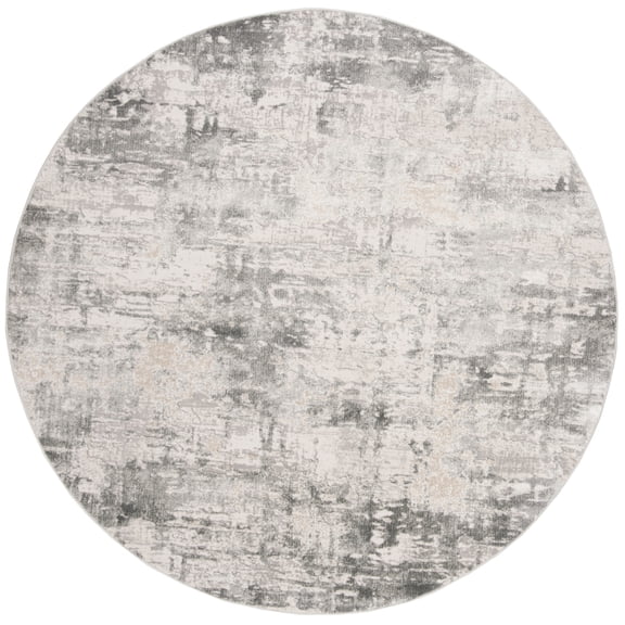 SAFAVIEH Vogue Georgiana Abstract Area Rug, Beige/Charcoal, 3' x 3' Round