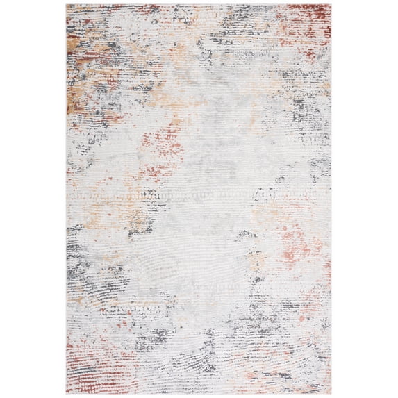 SAFAVIEH Vogue Jancis Abstract Area Rug, Beige/Blue Rust, 4' x 6'