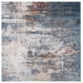 thumbnail image 1 of SAFAVIEH Vogue Jaylen Abstract Area Rug, Ivory/Blue Rust, 6'7" x 6'7" Square, 1 of 8