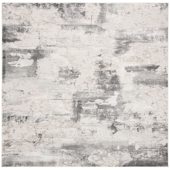 SAFAVIEH Vogue Judith Abstract Area Rug, Beige/Charcoal, 5' x 5' Square