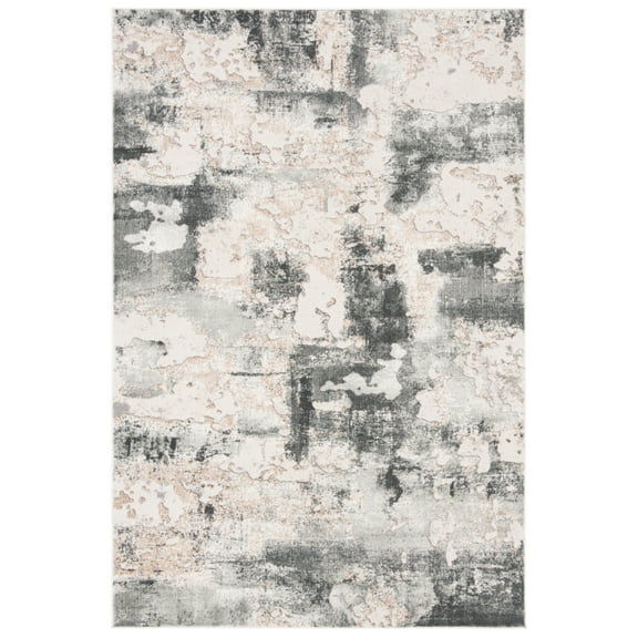 SAFAVIEH Vogue Judith Abstract Overdyed Area Rug, Beige/Charcoal, 3' x 5'
