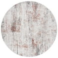 thumbnail image 1 of SAFAVIEH Vogue Martha Abstract Area Rug, Rust/Grey, 6'7" x 6'7" Round, 1 of 8
