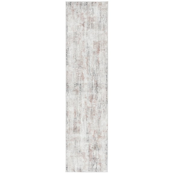 SAFAVIEH Vogue Martha Abstract Runner Rug, Rust/Grey, 2' x 8'