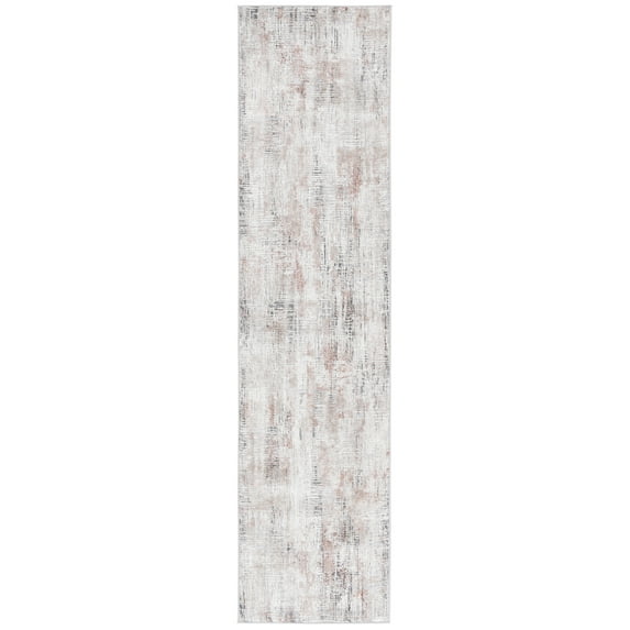 SAFAVIEH Vogue Martha Abstract Runner Rug, Rust/Grey, 2' x 8'