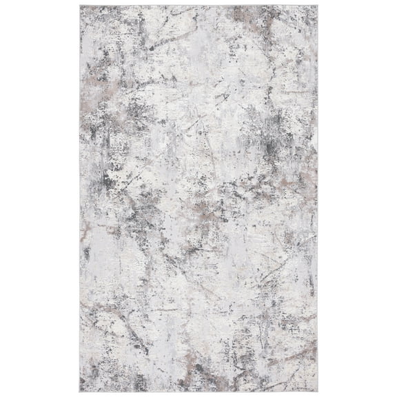 SAFAVIEH Vogue Mortimer Abstract Area Rug, Grey/Ivory, 4' x 6'