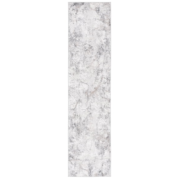 SAFAVIEH Vogue Mortimer Abstract Runner Rug, Grey/Ivory, 2' x 8'