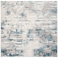 thumbnail image 1 of SAFAVIEH Vogue Ronald Abstract Area Rug, Ivory/Teal, 3' x 3' Square, 1 of 9