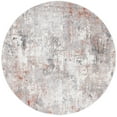 thumbnail image 1 of SAFAVIEH Vogue Serafim Abstract Area Rug, Rust/Grey, 6'7" x 6'7" Round, 1 of 8