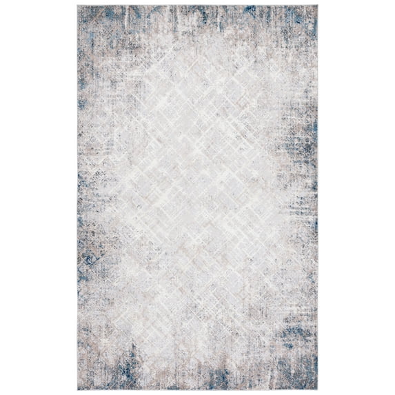 SAFAVIEH Vogue Shawn Abstract Area Rug, Blue/Grey, 9' x 12'