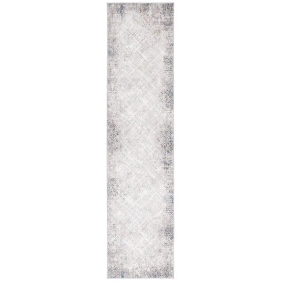 SAFAVIEH Vogue Shawn Abstract Runner Rug, Blue/Grey, 2' x 8'